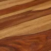  tömör akácfából dohányzóasztal mézszínű felülettel 110x50x37 cm
