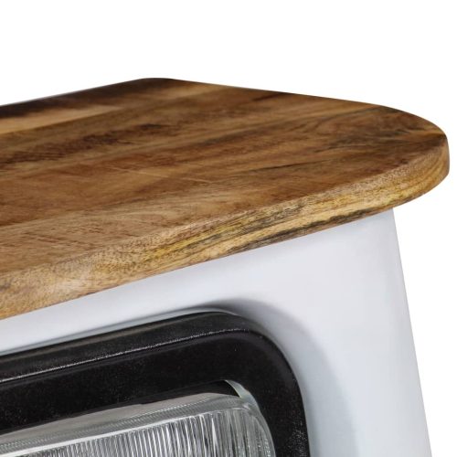  teherautós küllemű fehér tömör mangófa tálalószekrény