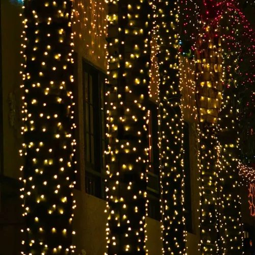  Led Háló Sötétzöld