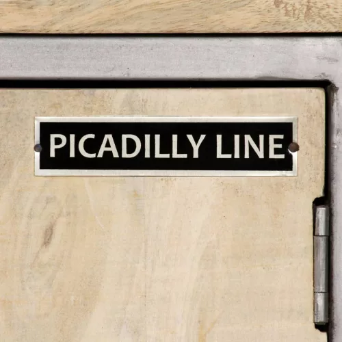  tömör mangófa és acél tálalószekrény 65 x 33 x 76 cm