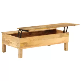  tömör mangófa dohányzóasztal 110 x 55 x 35 cm