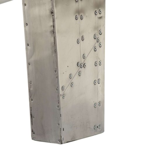  vintage repülős stílusú alumínium dohányzóasztal 