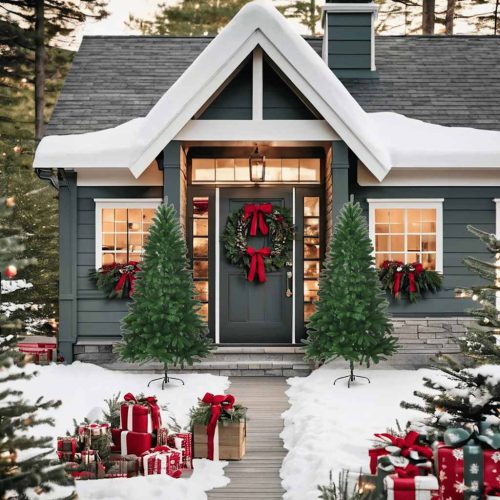  zöld műkarácsonyfa élethű tűlevelekkel 150 cm