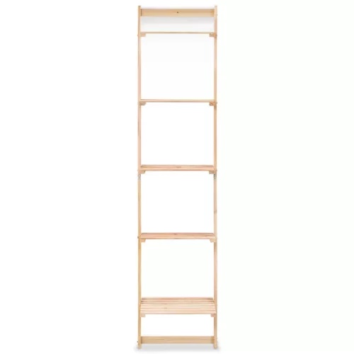  cédrusfa létra fali polc 41,5 x 30 x 176 cm