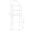  fehér WC feletti tárolóállvány 60 x 33 x 174 cm