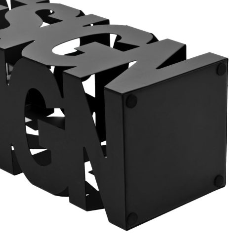  fekete acél esernyőtartó DESIGN" felirattal "