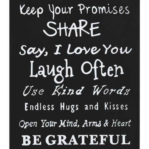  fekete acél esernyőtartó szöveges mintával 