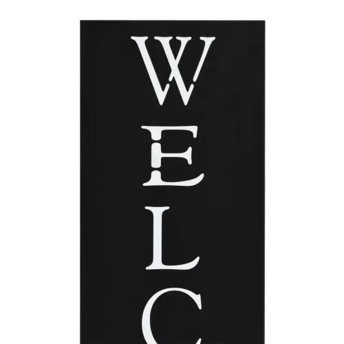  fekete acél esernyőtartó WELCOME" felirattal "