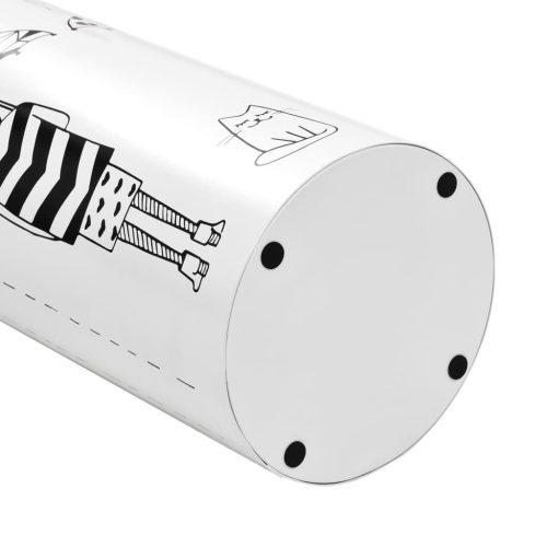  fehér acél esernyőtartó női alakos mintával 