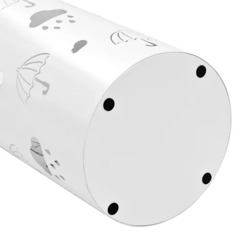  fehér acél esernyőtartó esernyőmintával 