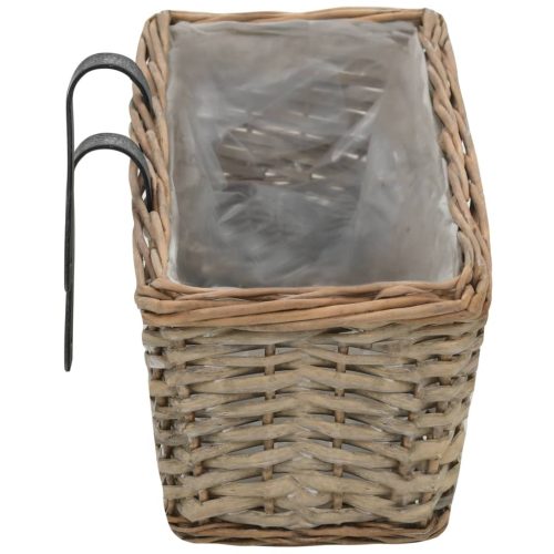  2 db fonott virágtartó PE béléssel 60 cm