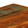  tömör újrahasznosított fa dohányzóasztal polccal 100x60x35 cm