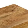  tömör mangófa és acél dohányzóasztal 100 x 50 x 35 cm