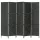  fekete 5-paneles vízijácint paraván 193 x 160 cm
