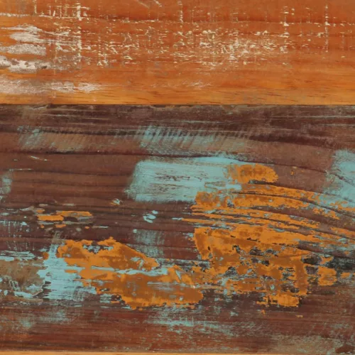  tömör újrahasznosított fa dohányzóasztal 120 x 60 x 40 cm