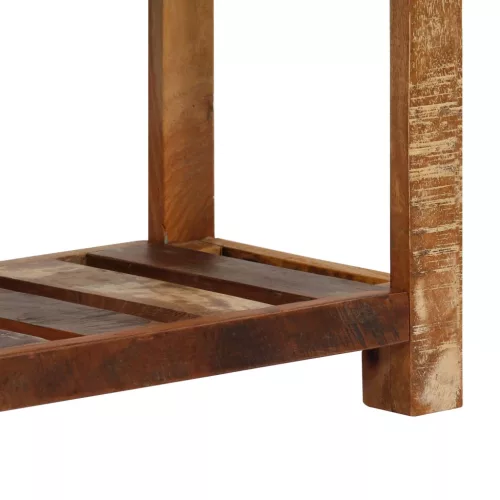  tömör újrahasznosított fa tálalószekrény 120 x 30 x 75 cm