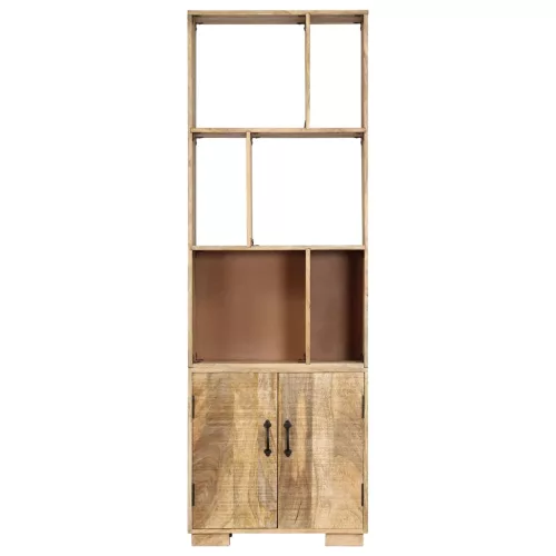  tömör mangófa könyvespolc 60 x 35 x 180 cm