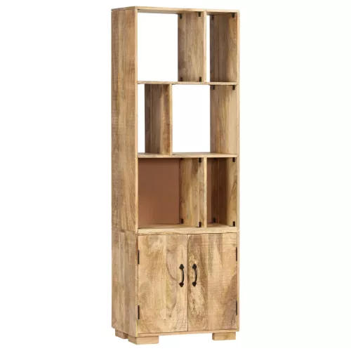  tömör mangófa könyvespolc 60 x 35 x 180 cm