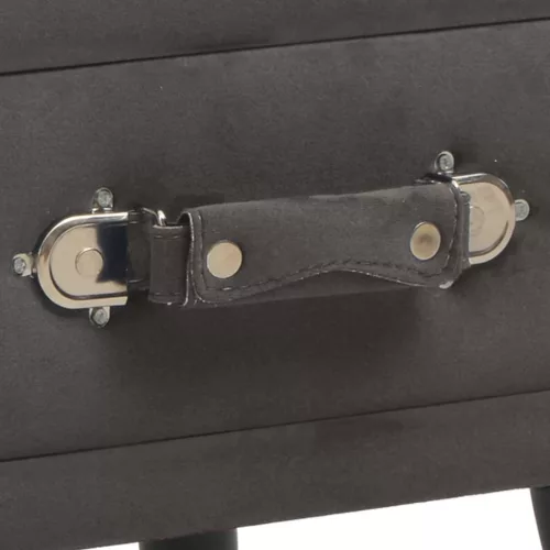  szürke bársony éjjeliszekrény 40 x 35 x 40 cm