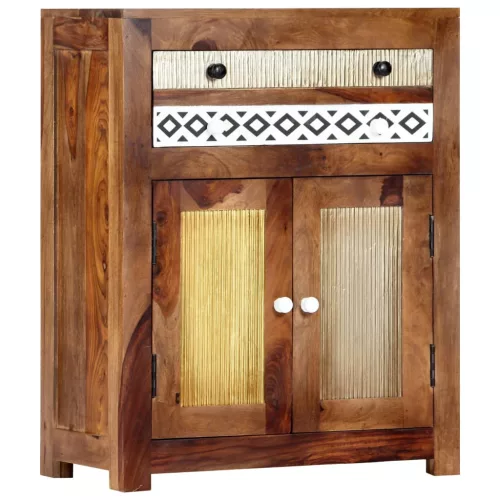  tömör akácfából kisszekrény 60 x 30 x 75 cm