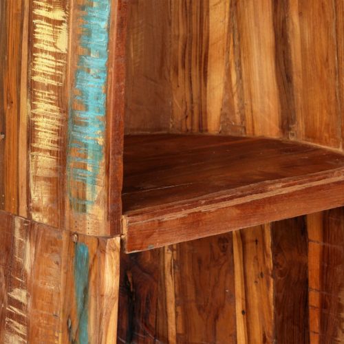  tömör újrahasznosított fa bortartó 50 x 40 x 180 cm