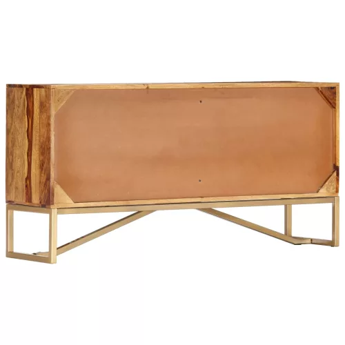  tömör akácfából tálalószekrény 118 x 30 x 60 cm