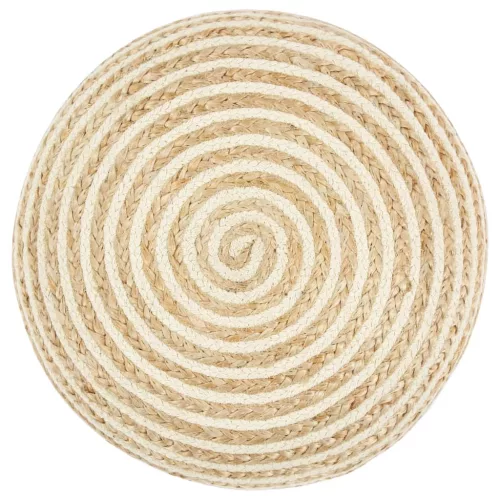  kézzel készült juta puff 45 x 30 cm