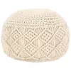  kézzel készült makramé pamut puff 45 x 30 cm
