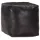  fekete valódi kecskebőr puff 40 x 40 x 40 cm 