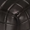  fekete valódi kecskebőr puff 40 x 40 x 40 cm 