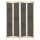  szürke 4-paneles szövetparaván 160 x 170 x 4 cm