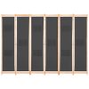  szürke 6-paneles szövetparaván 240 x 170 x 4 cm