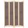  barna 4-paneles szövetparaván 160 x 170 x 4 cm