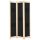  fekete 3-paneles szövetparaván 120 x 170 x 4 cm