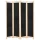  fekete 4-paneles szövetparaván 160 x 170 x 4 cm