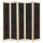  fekete 5-paneles szövetparaván 200 x 170 x 4 cm