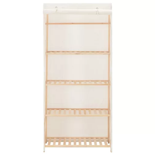  fehér szövet ruhásszekrény 79 x 40 x 170 cm