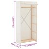  fehér szövet ruhásszekrény 79 x 40 x 170 cm
