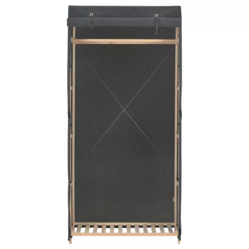  szürke szövet ruhásszekrény 79 x 40 x 170 cm