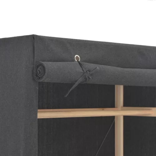  szürke szövet ruhásszekrény 79 x 40 x 170 cm