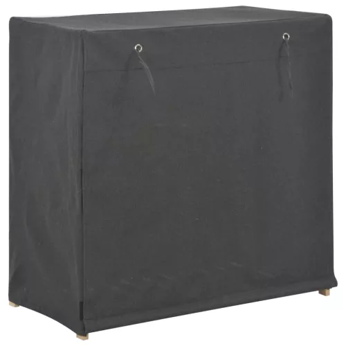  szürke szövetborítású cipősszekrény 79 x 40 x 80 cm