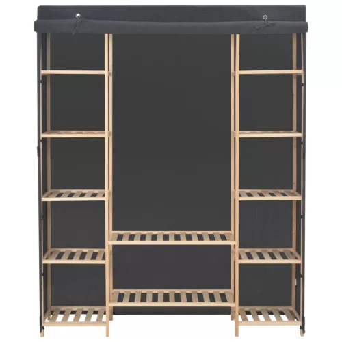  szürke szövet ruhásszekrény 135 x 40 x 170 cm