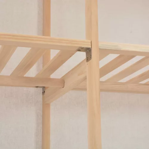  fehér szövet ruhásszekrény 200 x 40 x 170 cm