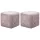  2 db rózsaszín bársony éjjeliszekrény 30 x 30 x 30 cm
