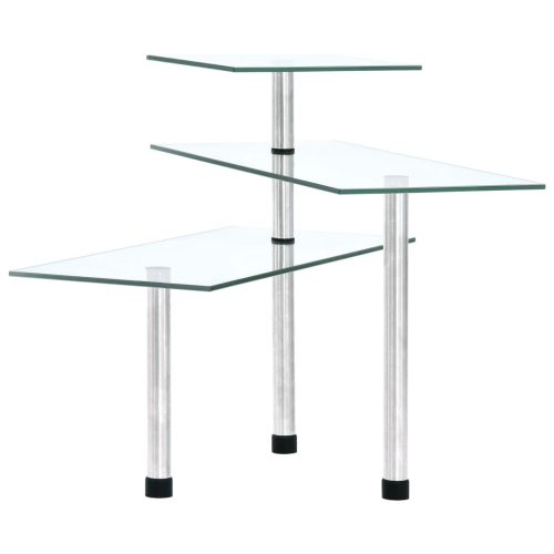  3 szintes edzett üveg konyhai sarokpolc