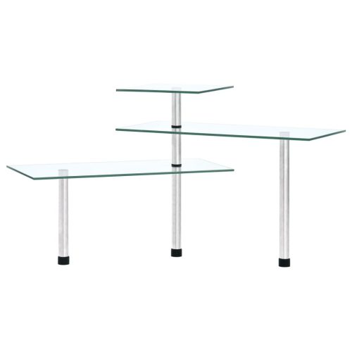  3 szintes edzett üveg konyhai sarokpolc