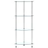  4 szintes átlátszó edzett üveg polc 30 x 30 x 100 cm
