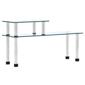  átlátszó edzett üveg konyhai polc 45 x 16 x 26 cm