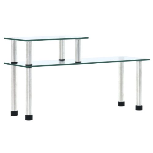  átlátszó edzett üveg konyhai polc 45 x 16 x 26 cm