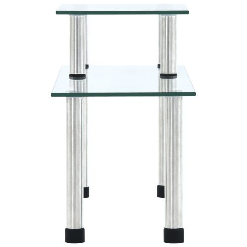  átlátszó edzett üveg konyhai polc 45 x 16 x 26 cm